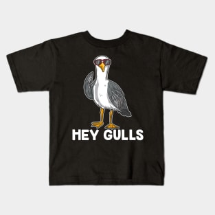 Seagull Beach Bird graphic for Vacation Lovers Kids T-Shirt